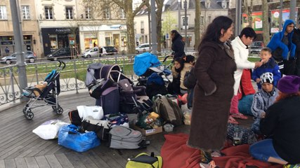 Huit familles albanaises à la rue