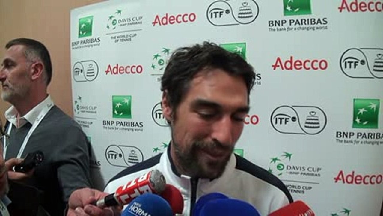 Coupe Davis 2017 - FRA-GBR - Jeremy Chardy : "Je suis prêt à faire partie des quatre qui vont jouer"