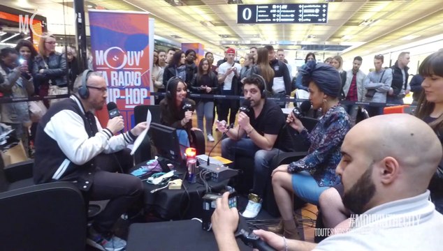 Mouv' en direct à Lille : dans un lycée, avec des street artistes... #MOUVINTHECITY