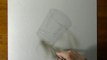 Drawing of a simple glass - How to draw 3D Art-1U