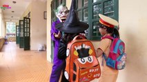 Frozen Elsa & Spiderman AT SCHOOL, Learn My Body! w_ Prank, Joker, Maleficent Teacher! Superhero fun-sO4oX3