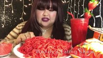 HOT CHEETOS NOODLES_ MUKBANG @Wendy's Eating Show-BNgZM
