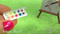 Miniature Watercolor Set DIY (actually works!) - Art Supplies - YolandaMeow♡--