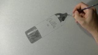 3D Art - Drawing of a Bottle of Callia-ize