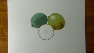 Drawing of some limes - How to draw 3D Art-t5Ju
