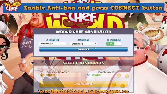 World Chef Hack for Unlimited Gold and Gems [Android/IOS]