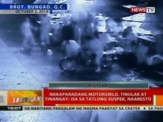 BT: Nakaparadang motorsiklo, tinulak at tinangay