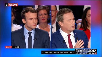 Nicolas Dupont-Aignan à Emmanuel Macron: "Vous êtes un peu amnésique... C'est jamais vous les responsable"