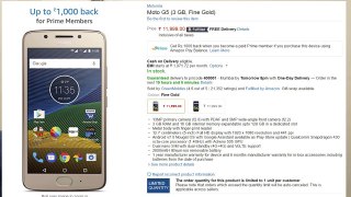 Moto G5 Now on Amazon.com At Rs 11999 Wait Is Over [Hindi]