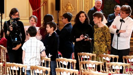 Des collégiens reçus à l’Elysée