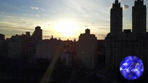 4K view of Central Park Sunset Time Lapse View from Drone (DJI Mavic Pro) (High Wind Stability Test)
