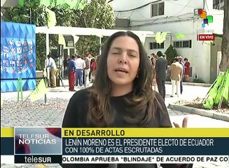 Ecuador: Lenín Moreno gana presidencia con 100% de actas escrutadas
