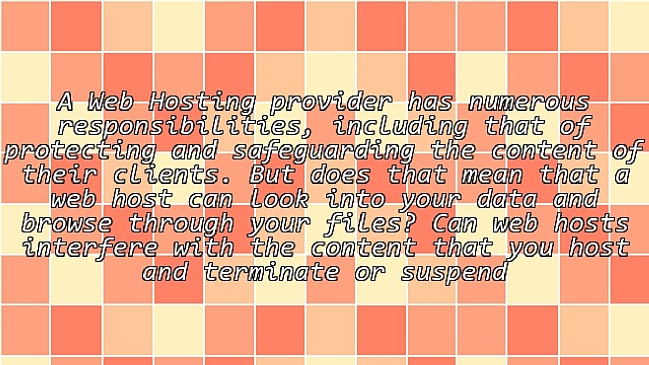 Is Your Web Hosting Provider Responsible For Your Content?