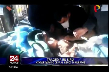 Siria: ataque químico deja al menos a 100 civiles muertos
