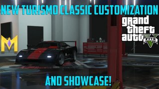 GTA 5 ONLINE - TURISMO CLASSIC *NEW* SPORTS CAR SHOWCASE! - FERARRI F40 REMAKE! (GTA 5 DLC)