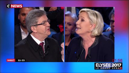 Jean-Luc Melenchon et Marine Le Pen s'écharpe au sujet des crèches