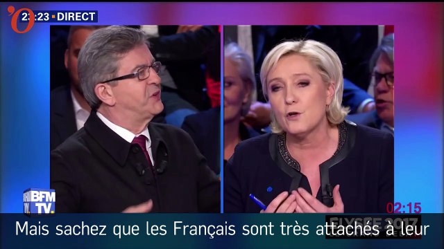 Laïcité : Jean-Luc Mélenchon s’oppose violemment à Marine Le Pen