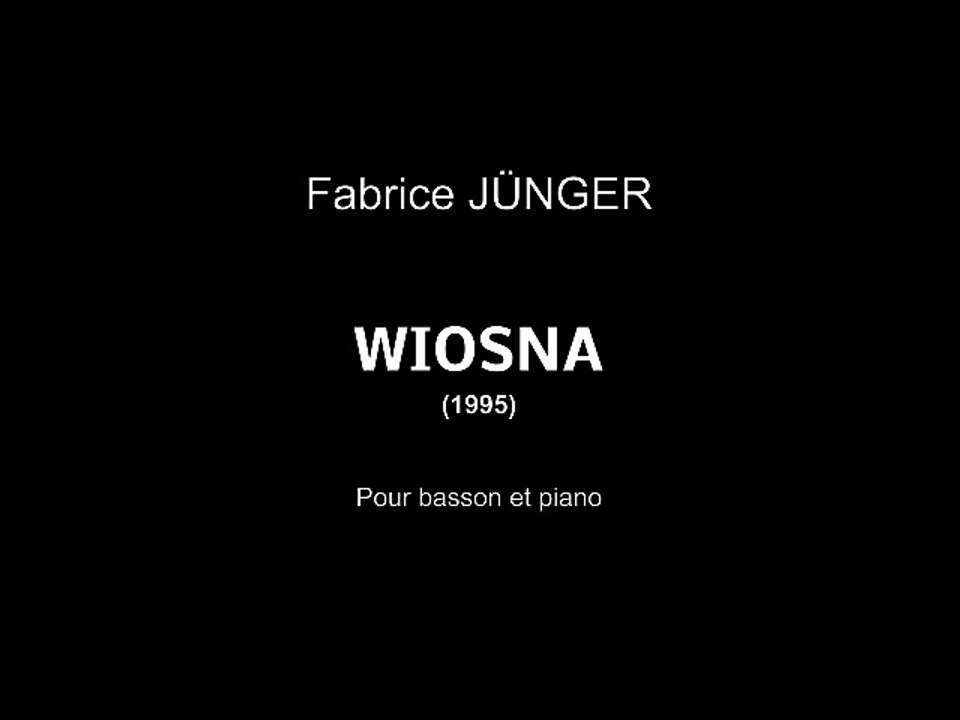 Fabrice JÜNGER Wiosna