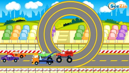 The Yellow Excavator & The Dump Truck - Cars & Trucks Cartoons for Children