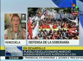 Pueblo venezolano marcha para exigir a OEA respeto a su soberanía