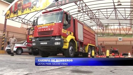 Cuerpo de bomberos listo para salvar vidas