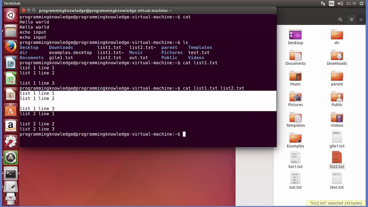 Linux Command Line Tutorial For Beginners 4 - cat command in Linux