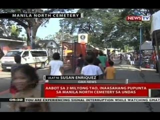 Aabot sa 2 milyong tao, inaasahang pupunta sa Manila North Cemetery sa Undas