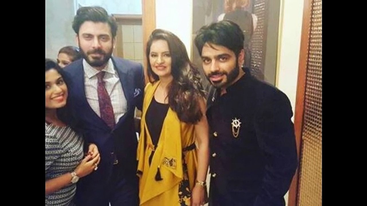 Fawad Khan and his Wife Sadaf at Dubai the Exhibition of Silk by Fawad