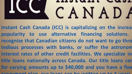 Get Instant car title loans in Ontario