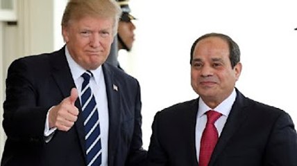 تقرير الجزيرة التاريخي عن لقاء السيسي وترامب في البيت الأبيض - غزل واعجاب ومديـح !