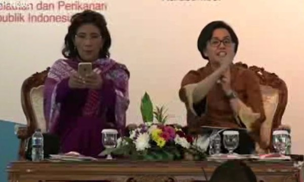 Menteri Susi “Cubit Gemas” Menkeu Sri Mulyani