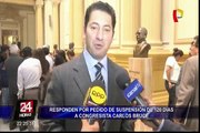 Reacciones tras pedido de suspensión a congresista Carlos Bruce