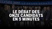 Présidentielle 2017 : le débat à 11 candidats résumé en 5 minutes