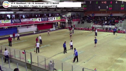 Finale tir progressif F18, Sport Boules, France Tirs, Dardilly 2017