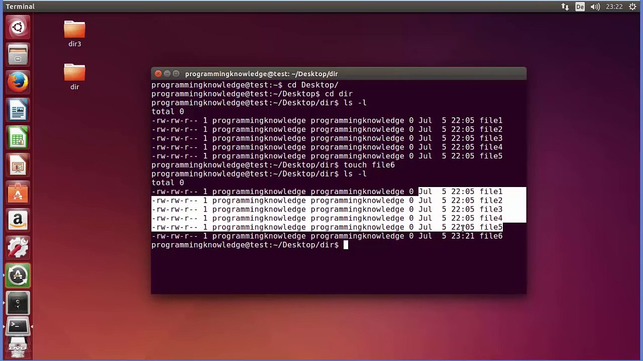 Linux Command Line Tutorial For Beginners 11 - touch command