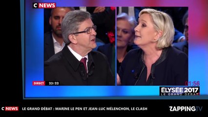 Le Grand Débat : Marine Le Pen et Jean-Luc Mélenchon, le clash (vidéo)
