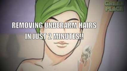 REMOVING UNDERARM HAIRS IN JUST 2 MINUTES!!