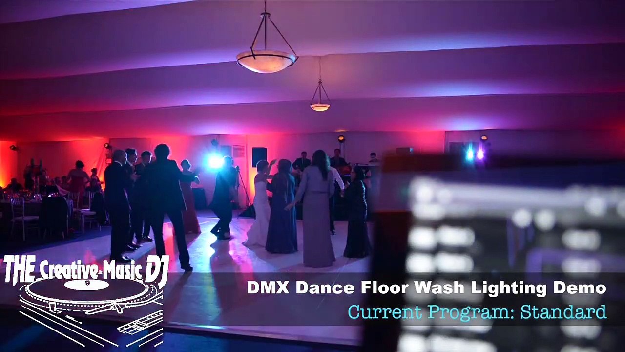 The Creative Music DJ - San Diego Hilton Resort and Spa Weddings - Tent wedding with DMX Dance Floor Lighting