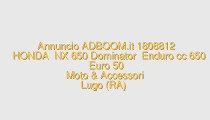 HONDA  NX 650 Dominator  Enduro cc 650