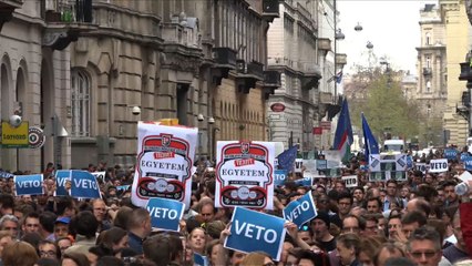 Colère des étudiants hongrois:une université menacée par une loi