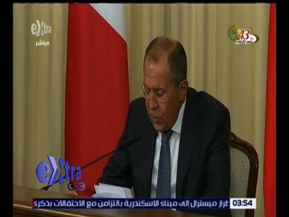 غرفة الأخبار | مؤتمر صحفي لوزير الخارجية الروسي سيرجي لافروف