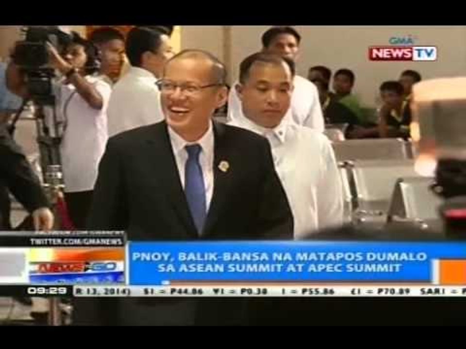 NTG: PNoy, balik-bansa na matapos dumalo sa ASEAN at APEC Summit