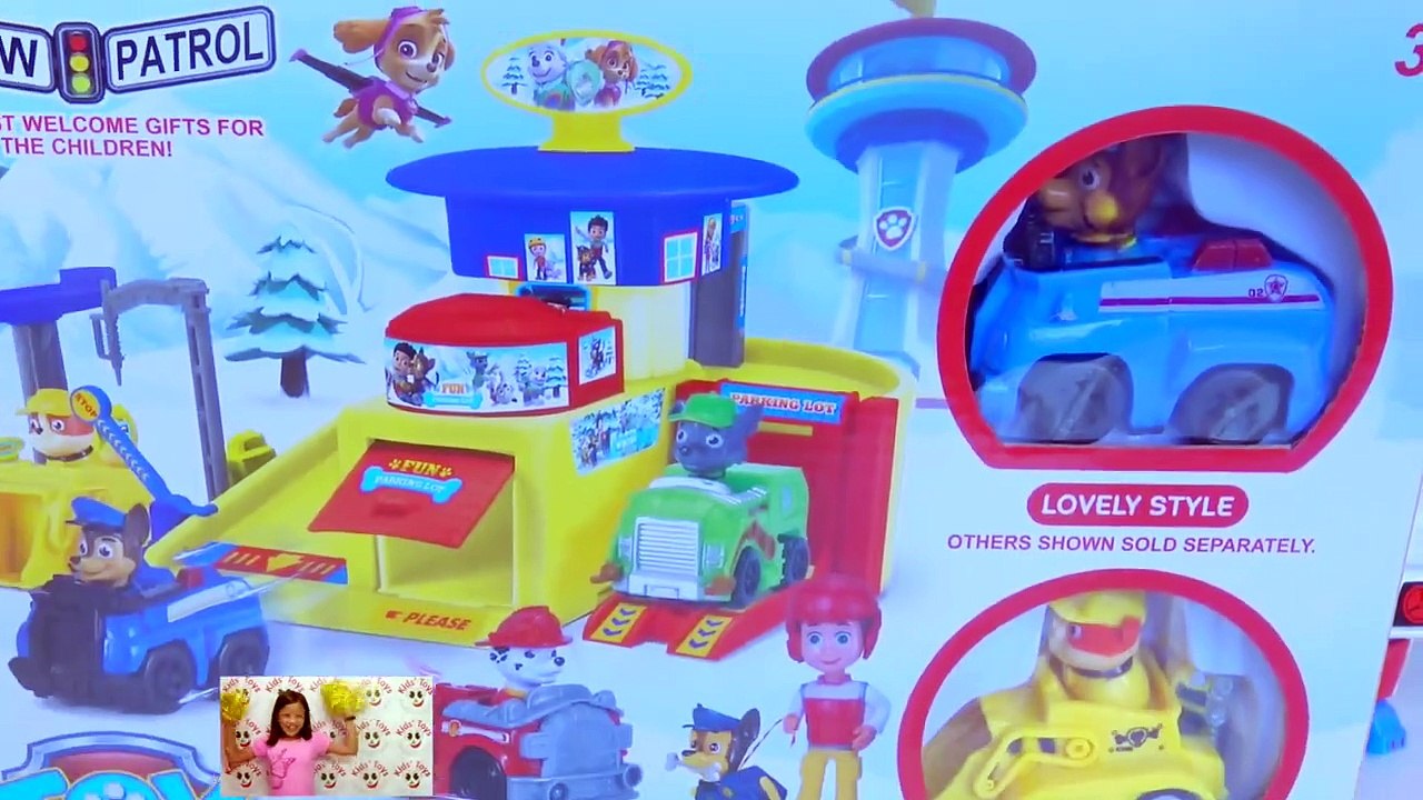 Paw Patrol Parking Lot Headquarters Robocar Poli - Kids' Toys-OKTW8JSVZfo