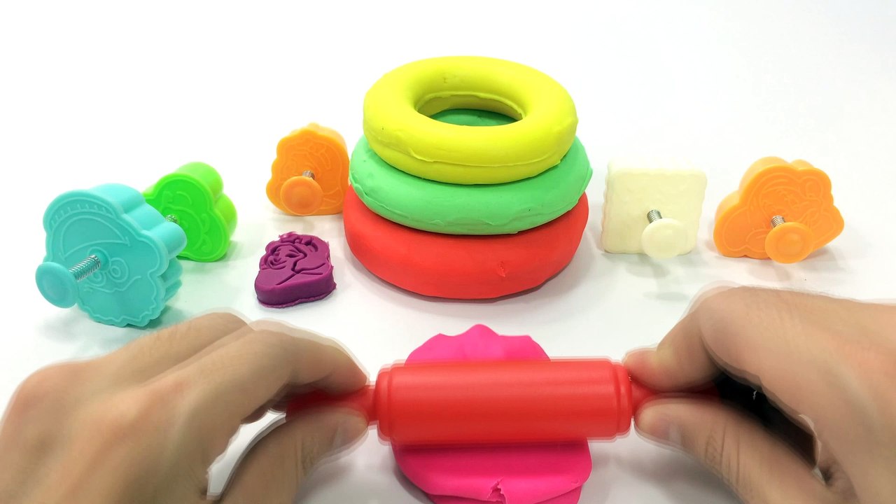 Learn Colors With Play Doh for Children and Toddlers - Numbers and Learn Colours With Ducks Pyramid