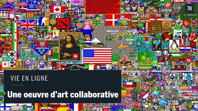 Des millions d'internautes créent une oeuvre d'art collaborative sur Reddit