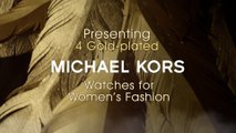 4 Gold-plated Michael Kors Watches for Women’s Fashion