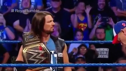 Baron Corbin  Confronted & Attacked  John Cena   WWE Smackdown 15 January 2017 HD