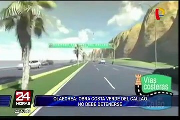 Pedro Olaechea: “Obra Costa Verde del Callao no debe detenerse”