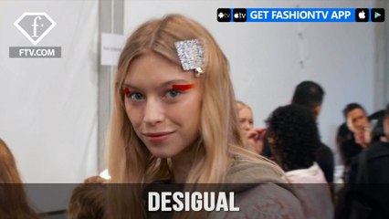 New York Fashion Week Fall/WItner 2017-18 - Desigual Hairstyle | FTV.com