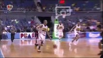 Paul Lee  floats long range alley-oop to Mitchell